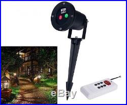 Christmas Laser Light Projector Outdoor Xmas-Holiday Red-Green Remote Landscape