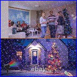 Christmas Laser Lights, Outdoor Garden Laser Lights Projector with Moving RGB
