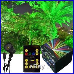 Christmas Laser Moving Firefly Remote Landscape Garden Light Holiday Waterproof