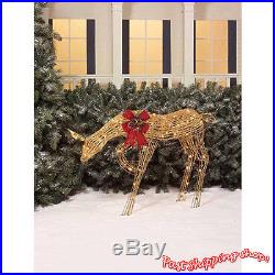 Christmas Light 40 Glittering Doe Sculpture Deer Holiday Outdoor Yard Decor