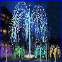 Christmas Light Display Outdoor Yard Garden Summer Willow Tree Color Change LED