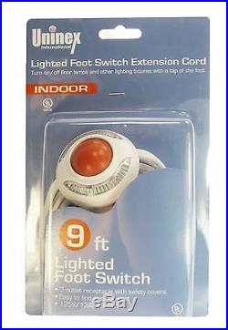 Christmas Light Extension Foot Pedal Lamp Switch 9 ft. Cord 257