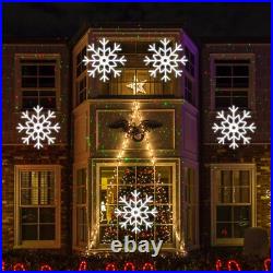 Christmas Light Motif, 38 inch 392 LED Snowflake Meteor for Christmas(Cool White)