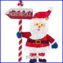 Christmas Lighted Santa 32 Outdoor Decoration Yard Lawn Sculpture Holiday Time