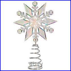 Christmas Luxury Acrylic Snowflake Christmas Tree Topper Ideal For Xmas Tree