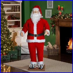 Christmas Musical Santa Staue Life Size 70 Prop Figure Dancing MP3 Easy Storage