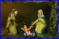Christmas Nativity Display LED Lightup Traditional Scene Xmas Baby Jesus Set