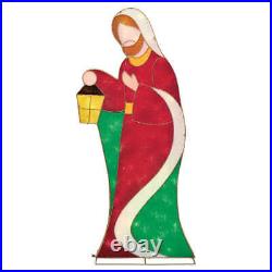 Christmas Nativity Scene With 245 LED lights 4ft 8 Inches 1.42m Indoor Outdoor