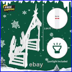 Christmas Nativity Scenes Outdoor Decorations, 3.9Ft Large 3D Christmas Nativity