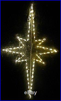 Christmas Nativity Star Xmas Outdoor LED Lighted Decoration Steel Wireframe
