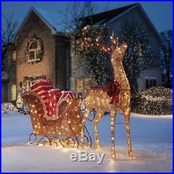 Christmas Ombre Reindeer and Sleigh LED Bulbs Indoor Outdoor Decoration