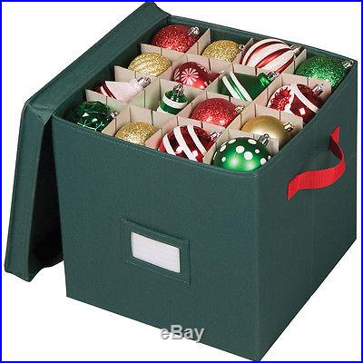 Christmas Ornament Storage Box with Lid 64 Compartments