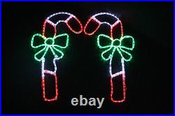 Christmas Outdoor Decoration Light Candy Cane Led Rope Silhouette
