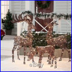 Christmas Outdoor Decoration Reindeer Lighted Family Decor Lights XMAS Yard