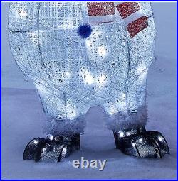Christmas Outdoor Yard Decoration 7FT Snowman Lit 180 LED Lights Snowmen Stacked