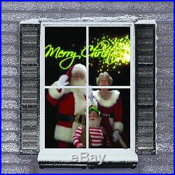 Christmas Projector Animated Window Kit Holiday Decor Xmas Party Virtual Santa