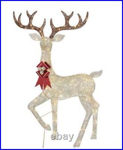 Christmas Reindeer Family 5ft11 Set of 2 Bucks With 480 LED Lights In/Outdoor