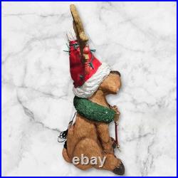 Christmas Reindog Oversized Illuminated Dog Figure Statue Indoor/Outdoor 26