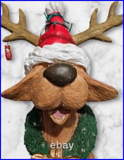Christmas Reindog Oversized Illuminated Dog Figure Statue Indoor/Outdoor 26