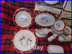 Christmas Royal Seasons Snowman Stoneware Collection 8 Places With many servers