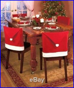 Christmas Santa Claus Decorations Chair Sets 12 Decor Christmas Holiday New