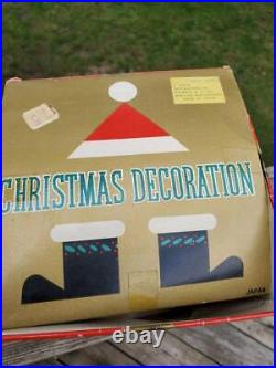 Christmas Santa Claus Diorama Decoration Mint in the original box, 1970s MIJ