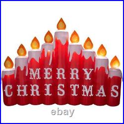 Christmas Santa Merry Christmas Candles Airblown Inflatable 9 Ft