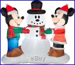 Christmas Santa Mickey Mouse Minnie Snowman Inflatable Airblown Yard Decoration