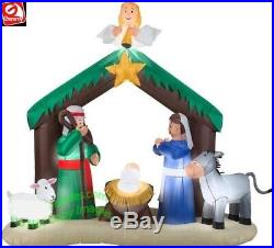 Christmas Santa Nativity Scene Angel Inflatable Airblown Yard Decoration 7 Ft