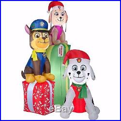 Christmas Santa Paw Patrol Dog Dogs Airblown Inflatable 8.8 Ft