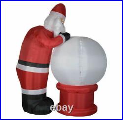 Christmas Santa Snowglobe Animated Naughty Nice 9 Ft Inflatable Airblown Gemmy