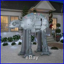 Christmas Santa Star Wars At-at Inflatable Airblown Yard Decoration 9 Ft