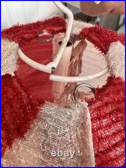 Christmas Santa Tinsel Outdoor/Indoor Light Up Collapsible Hot Air Balloon Decor