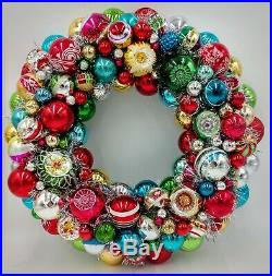 Christmas Shine Bonanza Vintage Style Ornament Wreath