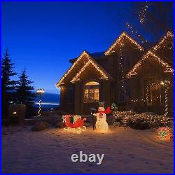 Christmas Sleigh Outdoor Indoor Decorations Home Yard Clearance 140 LED Lighted