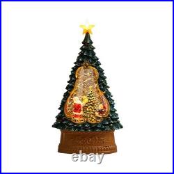 Christmas Snow Globe Lantern Mini Scene Ornament Decoration Xmas LED Light Up