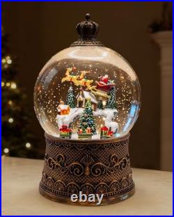 Christmas Snow Globes, Vintage Musical Christmas Snow Globe Lantern, Lighted