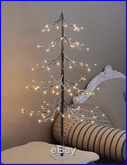 Christmas Snow Tree Holiday Decoration LED Lights Star TreeTop Xmas Artificial