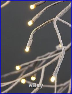 Christmas Snow Tree Holiday Decoration LED Lights Star TreeTop Xmas Artificial