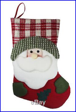 Christmas Stocking Gift Bag Hanging Sock Sack Santa Claus