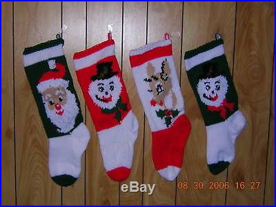 Christmas Stocking hand knitted made to order