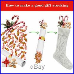 Christmas Stockings, 4 Pack Personalized Christmas Stocking 18 Inches Large Cabl