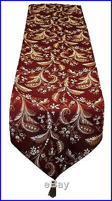 Christmas Table Runner Red Holiday Decor 13x90 Inches