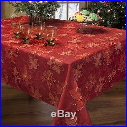 Christmas Tablecloth Rectangle 60x120 Inches Holiday Decor
