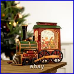 Christmas Train Snow Globe with Music and Lights, Musical Snow Globe Lantern