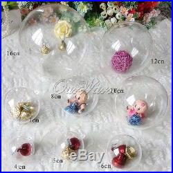 Christmas Transparent acrylic Clear ball Wedding Xmas Party Candy Box Gift Decor