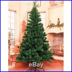 Christmas Tree 5/6/7/7.5/7.9FT Steel Base Decorate Ornament Xmas GREEN NATURAL