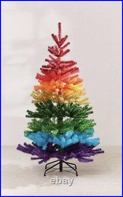 Christmas Tree 5′ Rainbow Artificial Christmas Tree Urban Outfitters