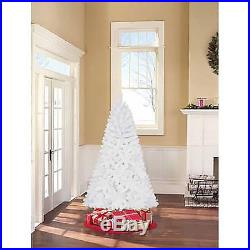 Christmas Tree 6.5 Foot Jackson Spruce Non Lit, White RETAIL $229.99