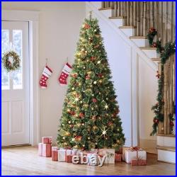 Christmas Tree, 6 FT Pop Up Christmas Tree with Berries and Pine Cones, Prelit
